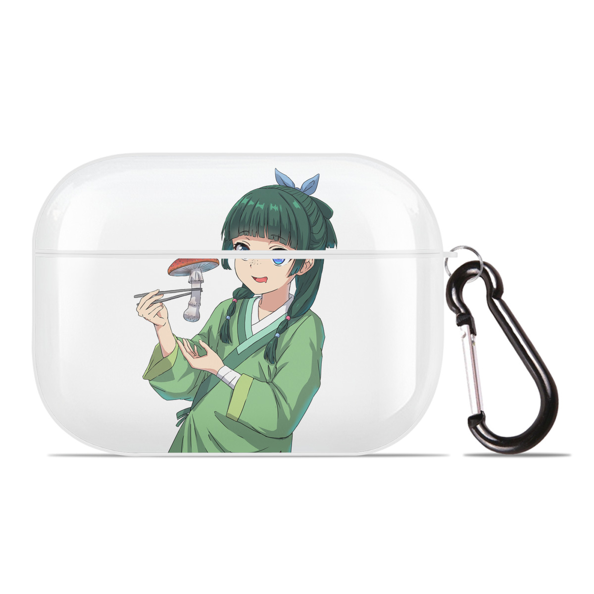 （画像用） 薬屋のひとりごと The Apothecary Diaries 【AirPods Pro用】ハードシェル保護ケース 耐衝撃・防指紋・カラビナ付き商品仕様
