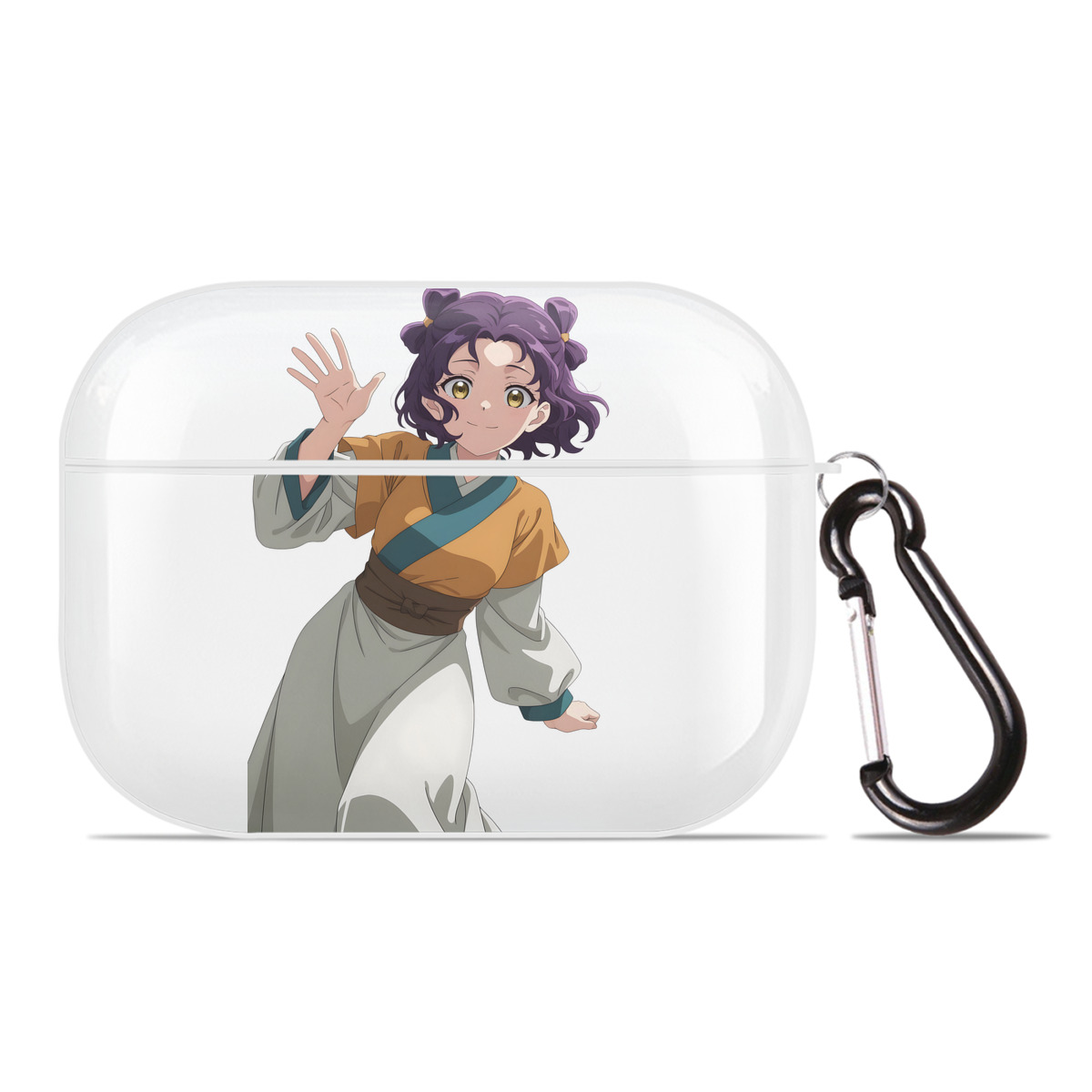 （画像用） 薬屋のひとりごと The Apothecary Diaries 【AirPods Pro用】ハードシェル保護ケース 耐衝撃・防指紋・カラビナ付き商品仕様