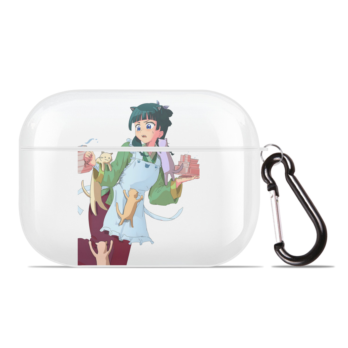 （画像用） 薬屋のひとりごと The Apothecary Diaries 【AirPods Pro用】ハードシェル保護ケース 耐衝撃・防指紋・カラビナ付き商品仕様