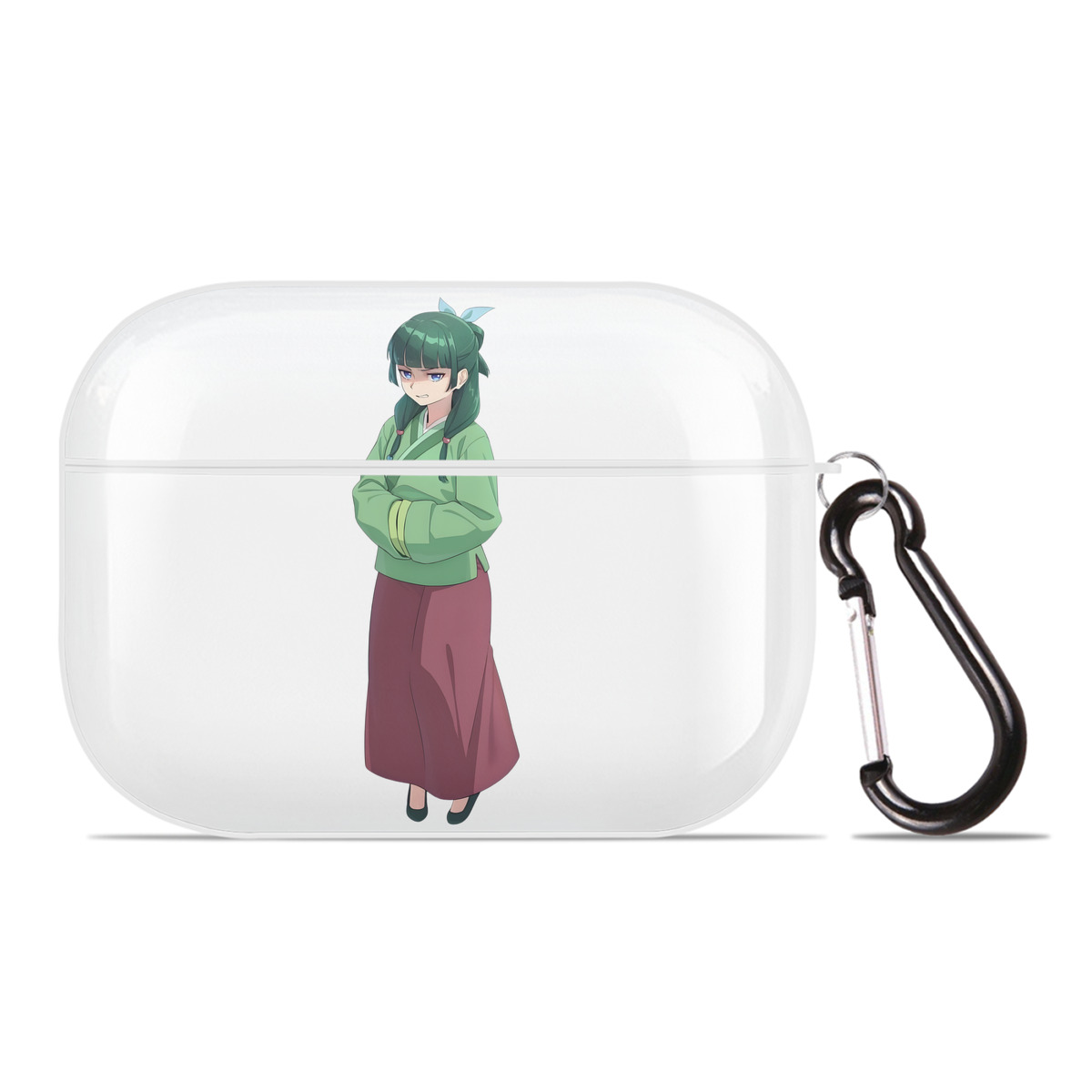 （画像用） 薬屋のひとりごと The Apothecary Diaries 【AirPods Pro用】ハードシェル保護ケース 耐衝撃・防指紋・カラビナ付き商品仕様