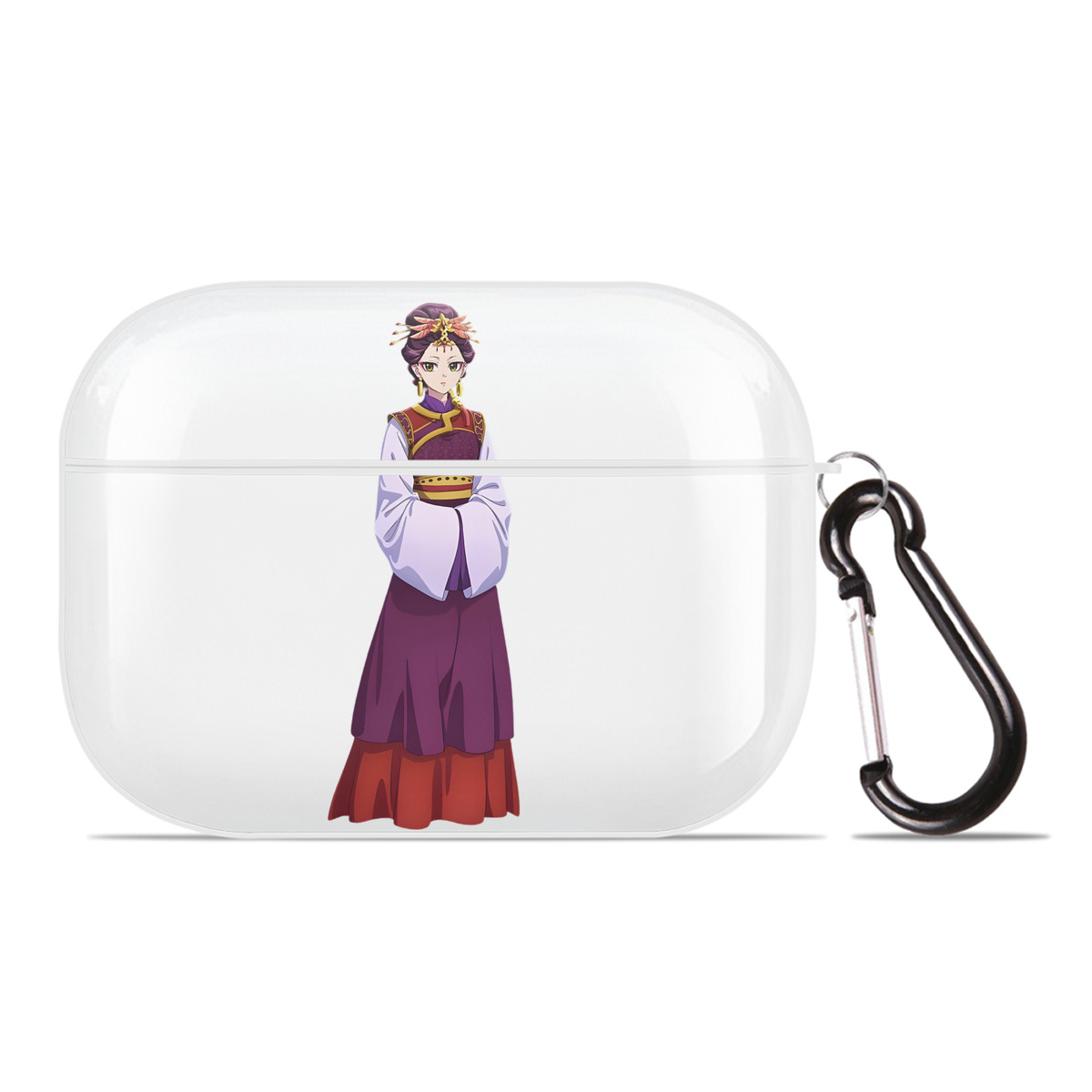 （画像用） 薬屋のひとりごと The Apothecary Diaries 【AirPods Pro用】ハードシェル保護ケース 耐衝撃・防指紋・カラビナ付き商品仕様