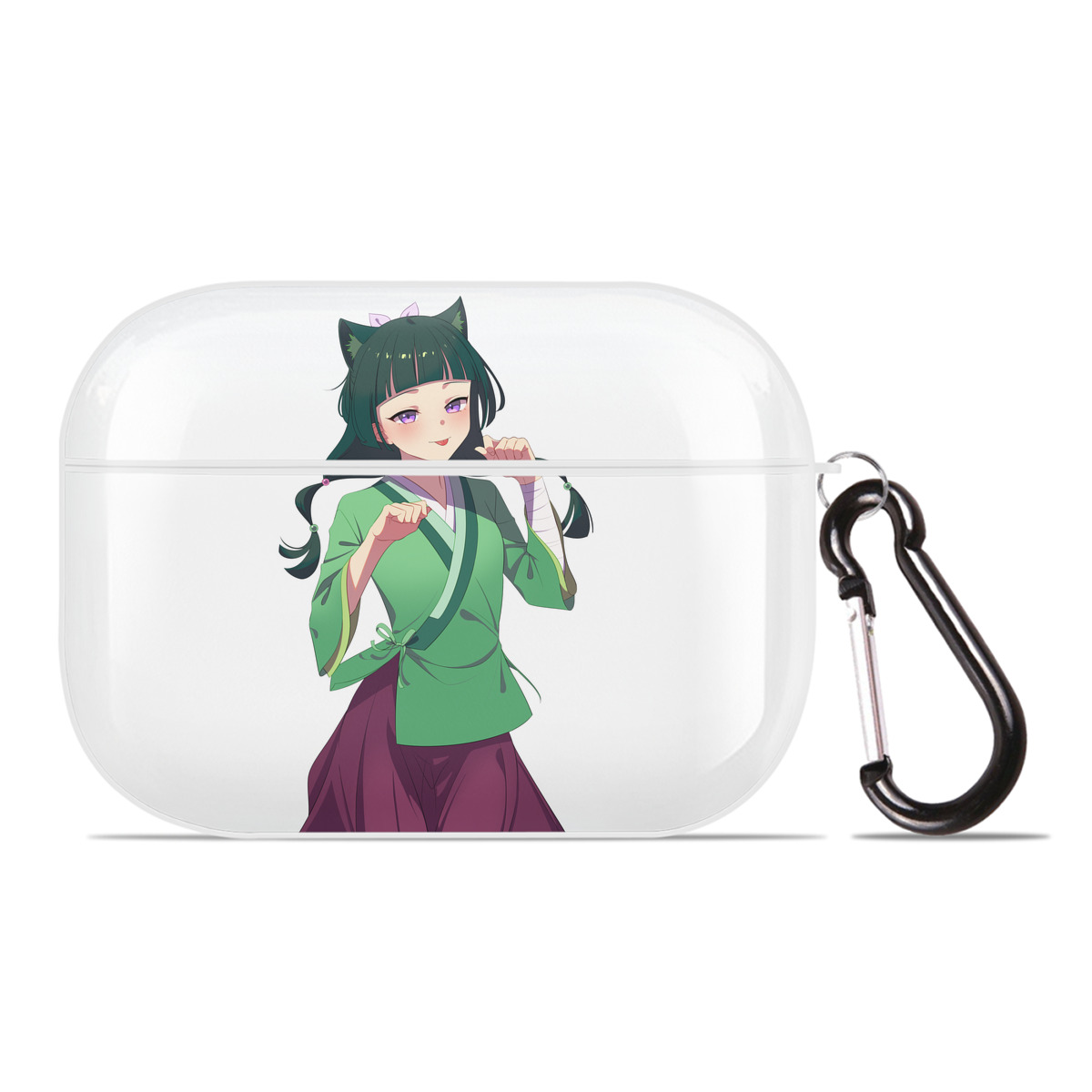 （画像用） 薬屋のひとりごと The Apothecary Diaries 【AirPods Pro用】ハードシェル保護ケース 耐衝撃・防指紋・カラビナ付き商品仕様