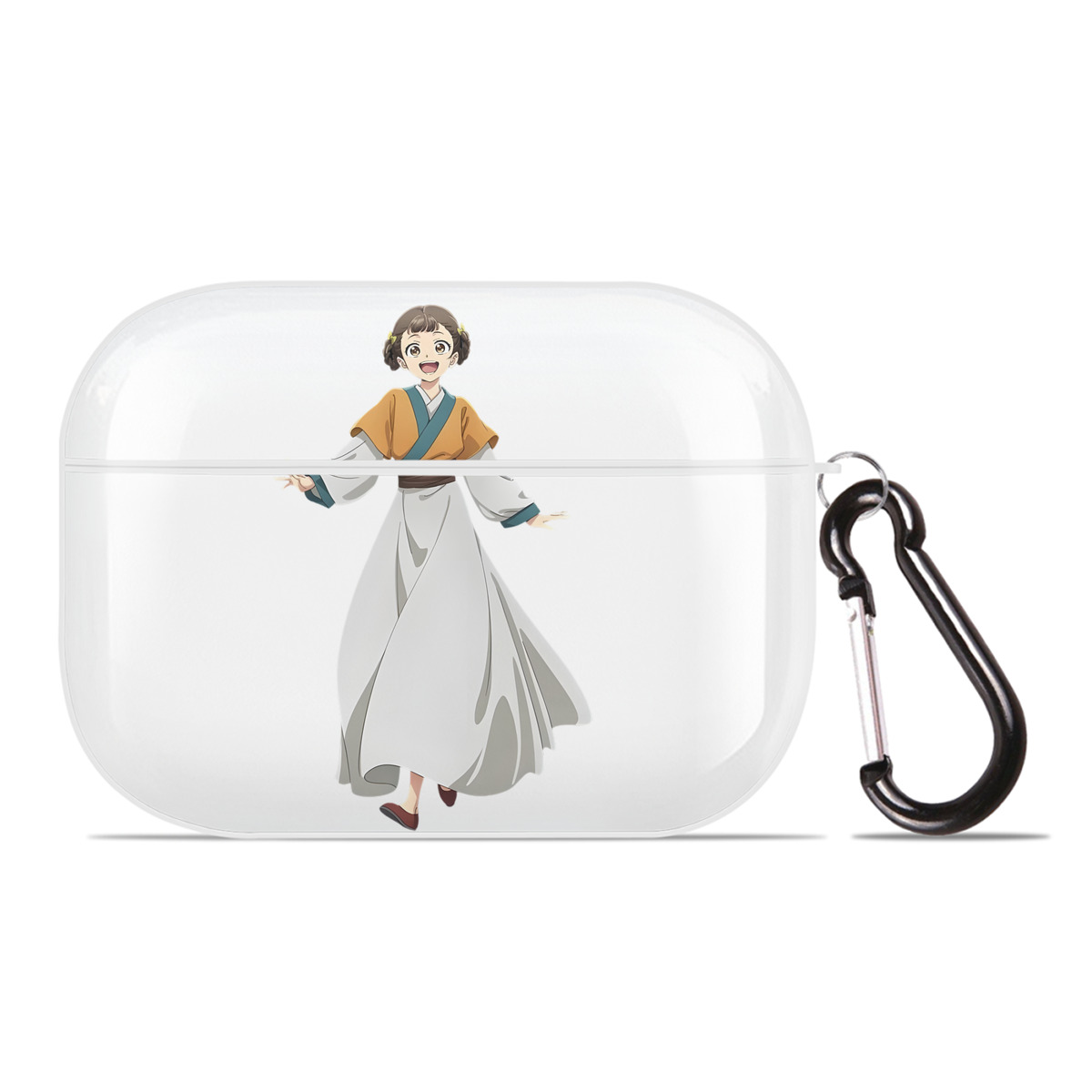 （画像用） 薬屋のひとりごと The Apothecary Diaries 【AirPods Pro用】ハードシェル保護ケース 耐衝撃・防指紋・カラビナ付き商品仕様