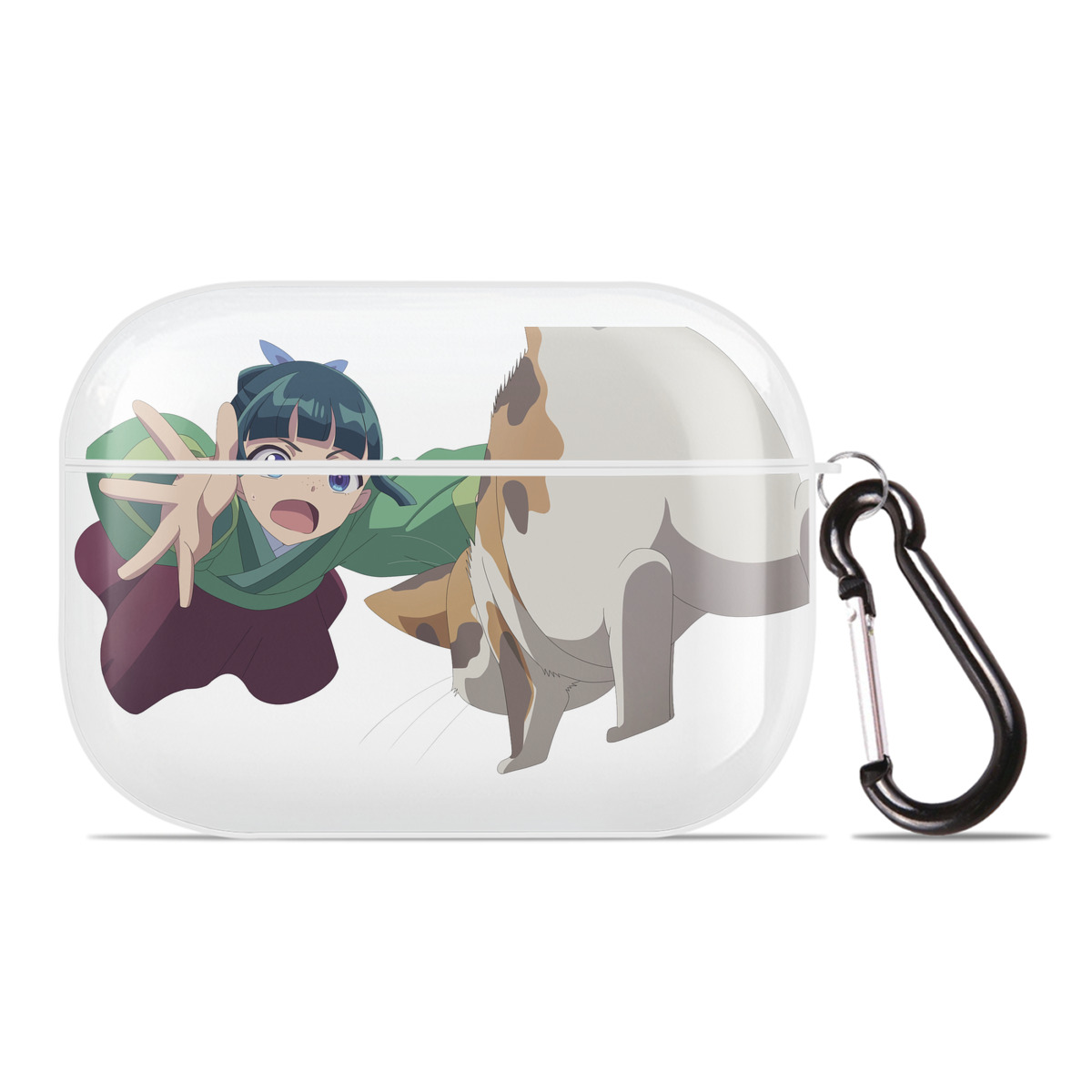 （画像用） 薬屋のひとりごと The Apothecary Diaries 【AirPods Pro用】ハードシェル保護ケース 耐衝撃・防指紋・カラビナ付き商品仕様