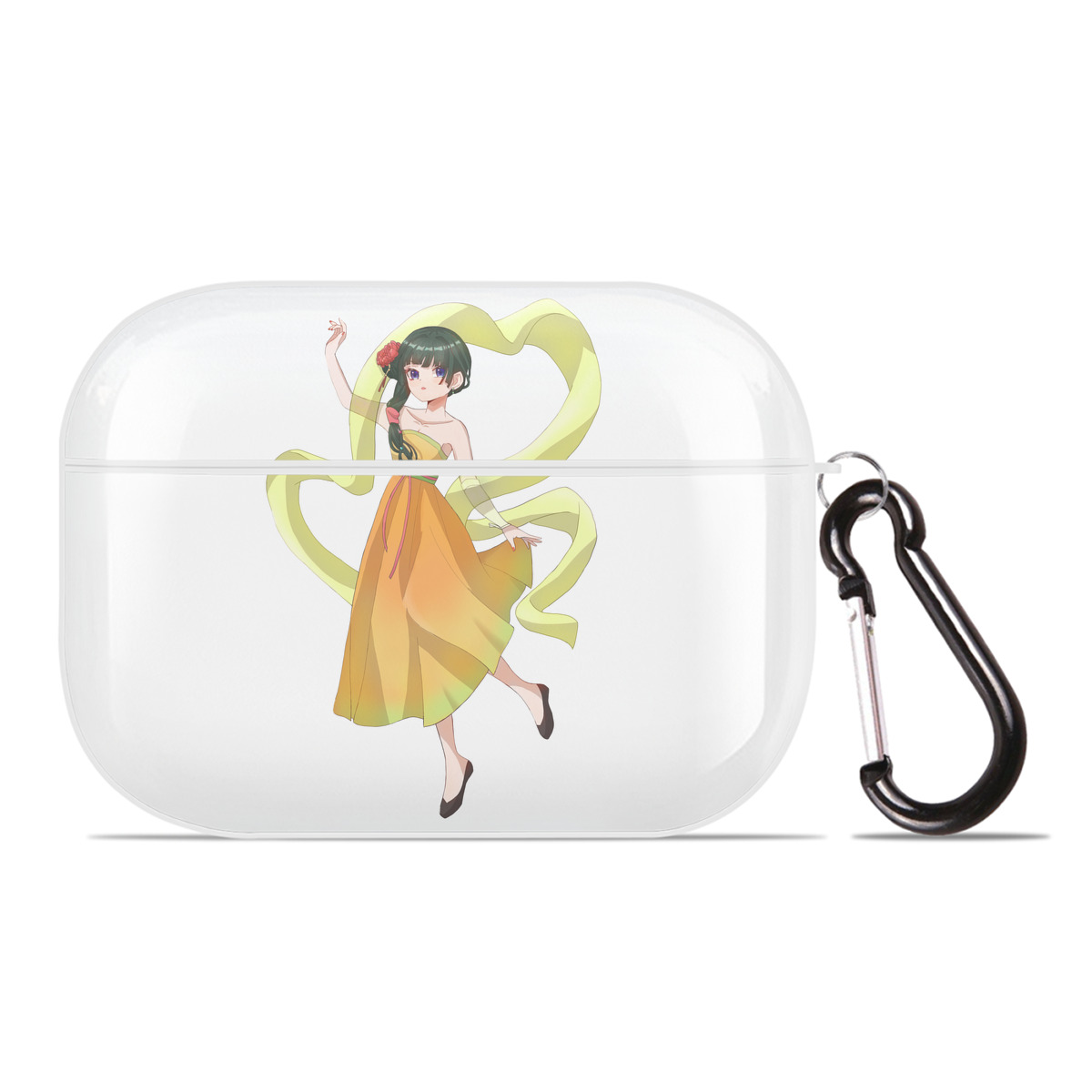 （画像用） 薬屋のひとりごと The Apothecary Diaries 【AirPods Pro用】ハードシェル保護ケース 耐衝撃・防指紋・カラビナ付き商品仕様