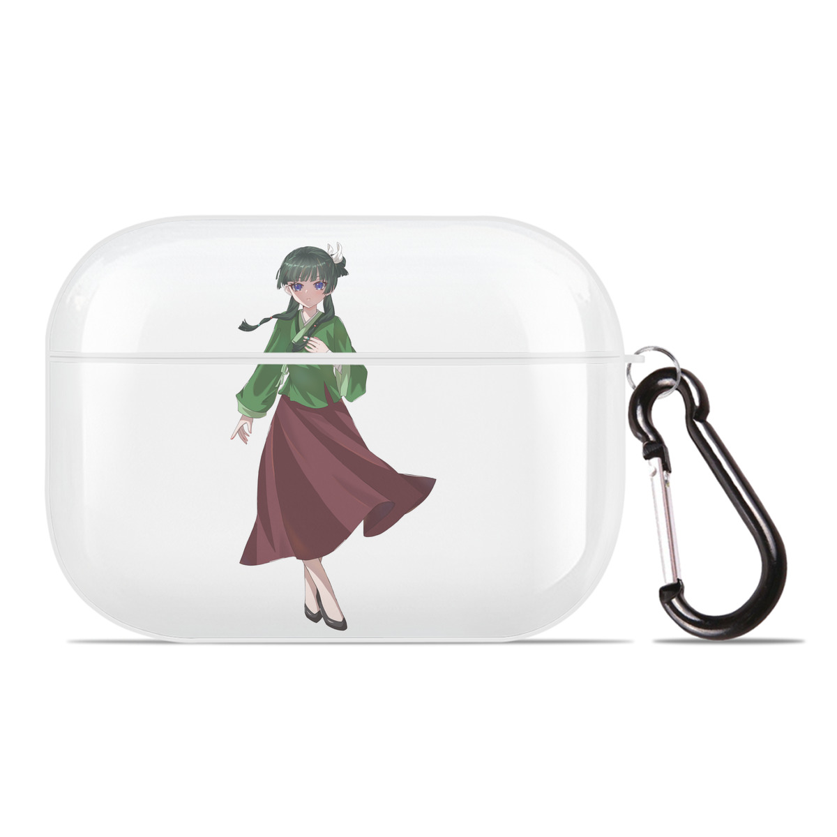 （画像用） 薬屋のひとりごと The Apothecary Diaries 【AirPods Pro用】ハードシェル保護ケース 耐衝撃・防指紋・カラビナ付き商品仕様