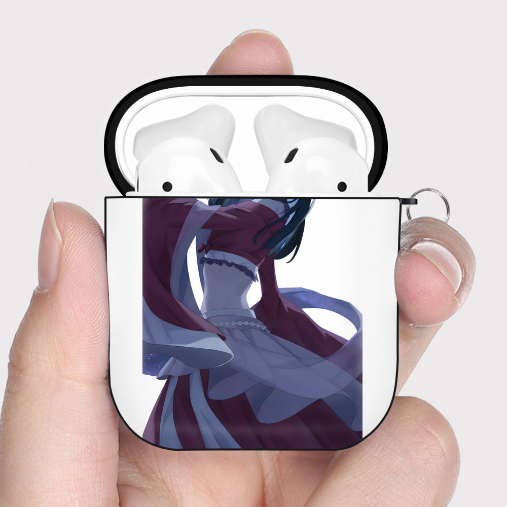 （画像用） 薬屋のひとりごと The Apothecary Diaries AirPods 第2世代保護ケース ハードシェル ブラック 耐衝撃・防指紋・カラビナ付き
