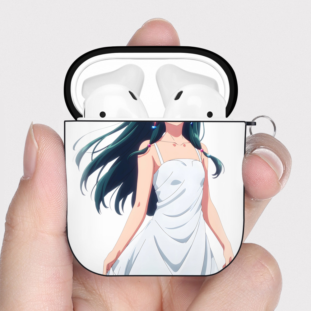 （画像用） 薬屋のひとりごと The Apothecary Diaries AirPods 第2世代保護ケース ハードシェル ブラック 耐衝撃・防指紋・カラビナ付き
