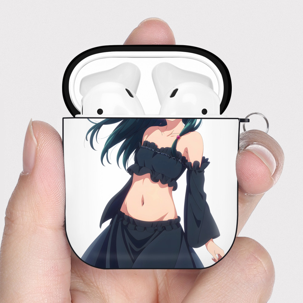 （画像用） 薬屋のひとりごと The Apothecary Diaries AirPods 第2世代保護ケース ハードシェル ブラック 耐衝撃・防指紋・カラビナ付き