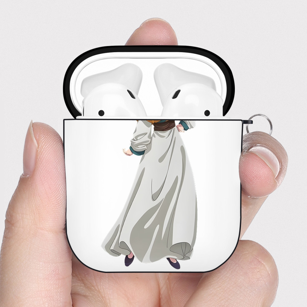（画像用） 薬屋のひとりごと The Apothecary Diaries AirPods 第2世代保護ケース ハードシェル ブラック 耐衝撃・防指紋・カラビナ付き