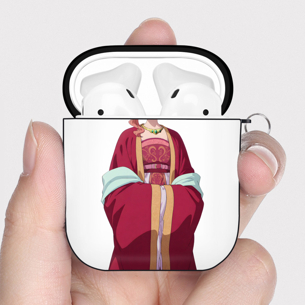 （画像用） 薬屋のひとりごと The Apothecary Diaries AirPods 第2世代保護ケース ハードシェル ブラック 耐衝撃・防指紋・カラビナ付き