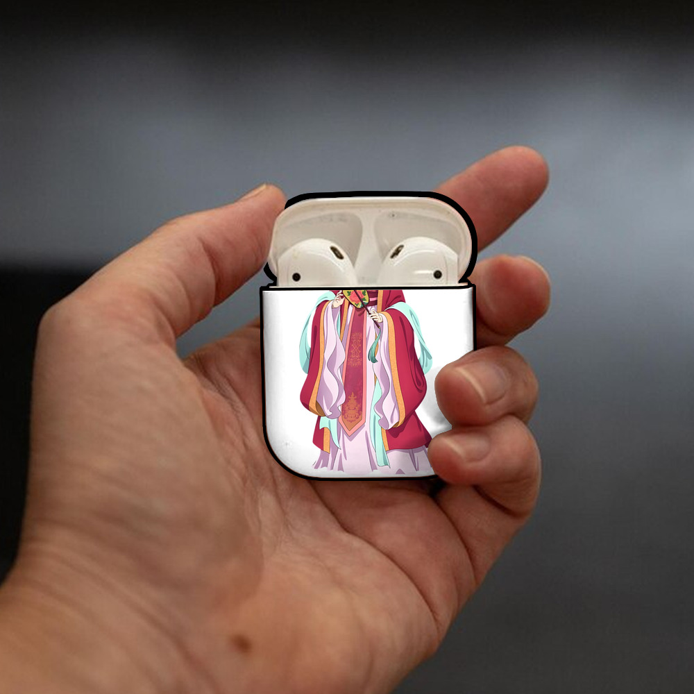 薬屋のひとりごと The Apothecary Diaries AirPods 第2世代保護ケース ハードシェル ブラック 耐衝撃・防指紋・カラビナ付き