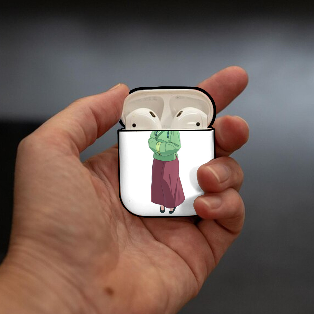 薬屋のひとりごと The Apothecary Diaries AirPods 第2世代保護ケース ハードシェル ブラック 耐衝撃・防指紋・カラビナ付き