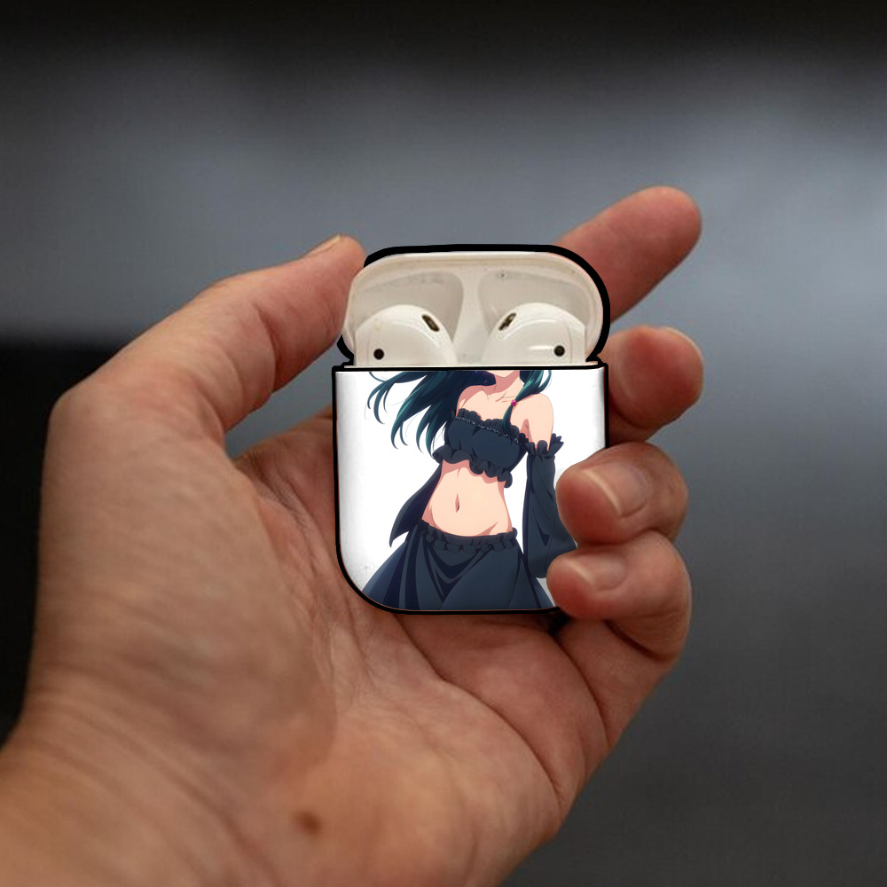 薬屋のひとりごと The Apothecary Diaries AirPods 第2世代保護ケース ハードシェル ブラック 耐衝撃・防指紋・カラビナ付き