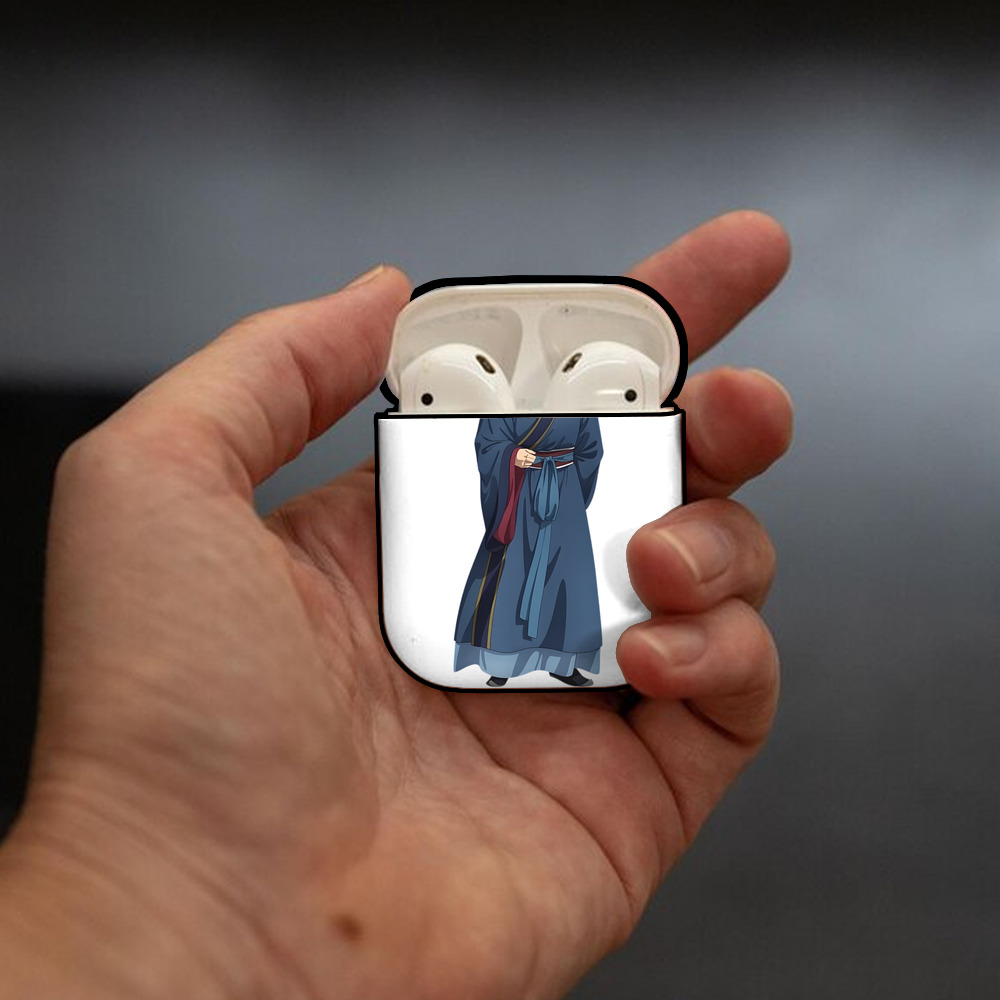 薬屋のひとりごと The Apothecary Diaries AirPods 第2世代保護ケース ハードシェル ブラック 耐衝撃・防指紋・カラビナ付き