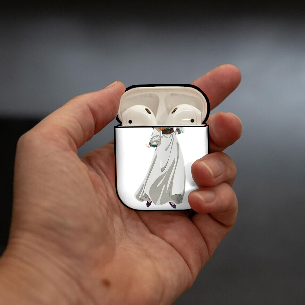 薬屋のひとりごと The Apothecary Diaries AirPods 第2世代保護ケース ハードシェル ブラック 耐衝撃・防指紋・カラビナ付き