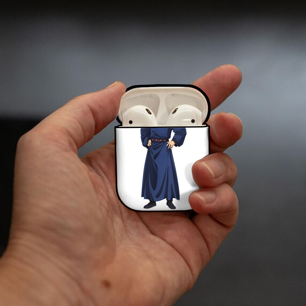 薬屋のひとりごと The Apothecary Diaries AirPods 第2世代保護ケース ハードシェル ブラック 耐衝撃・防指紋・カラビナ付き