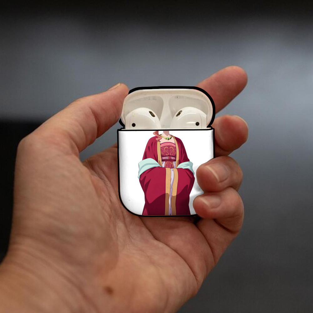 薬屋のひとりごと The Apothecary Diaries AirPods 第2世代保護ケース ハードシェル ブラック 耐衝撃・防指紋・カラビナ付き