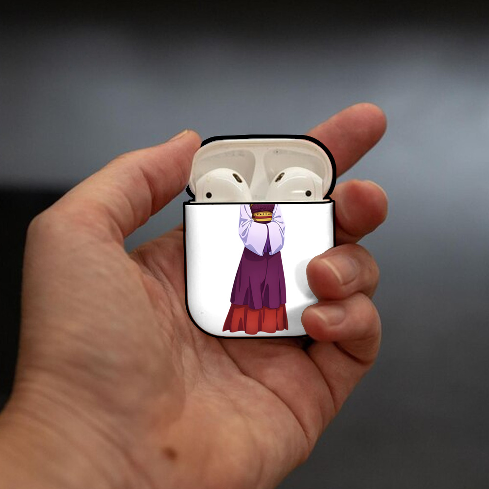 薬屋のひとりごと The Apothecary Diaries AirPods 第2世代保護ケース ハードシェル ブラック 耐衝撃・防指紋・カラビナ付き