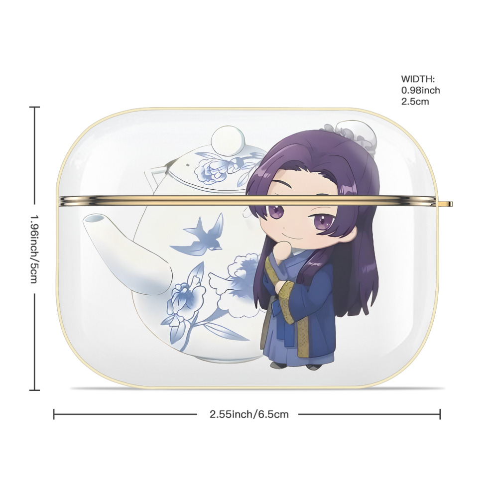 薬屋のひとりごと The Apothecary Diaries 【AirPods Pro用】ハードシェル保護ケース｜耐衝撃・防指紋・カラビナ付き商品仕様