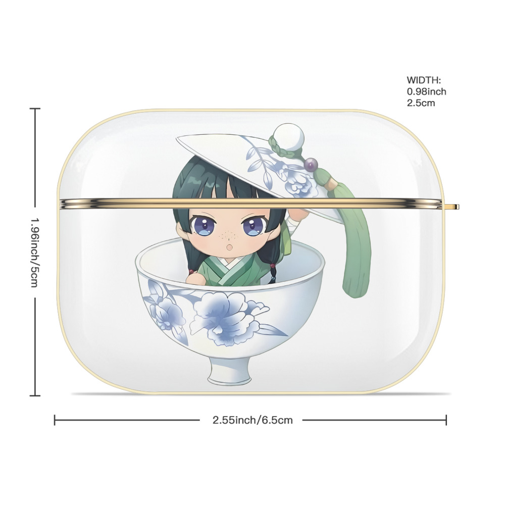 薬屋のひとりごと The Apothecary Diaries 【AirPods Pro用】ハードシェル保護ケース｜耐衝撃・防指紋・カラビナ付き商品仕様