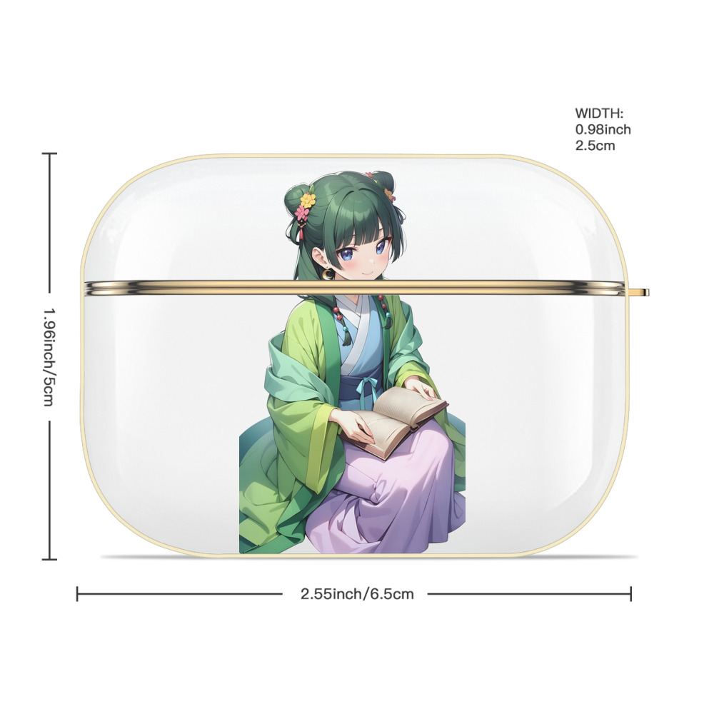 薬屋のひとりごと The Apothecary Diaries 【AirPods Pro用】ハードシェル保護ケース｜耐衝撃・防指紋・カラビナ付き商品仕様