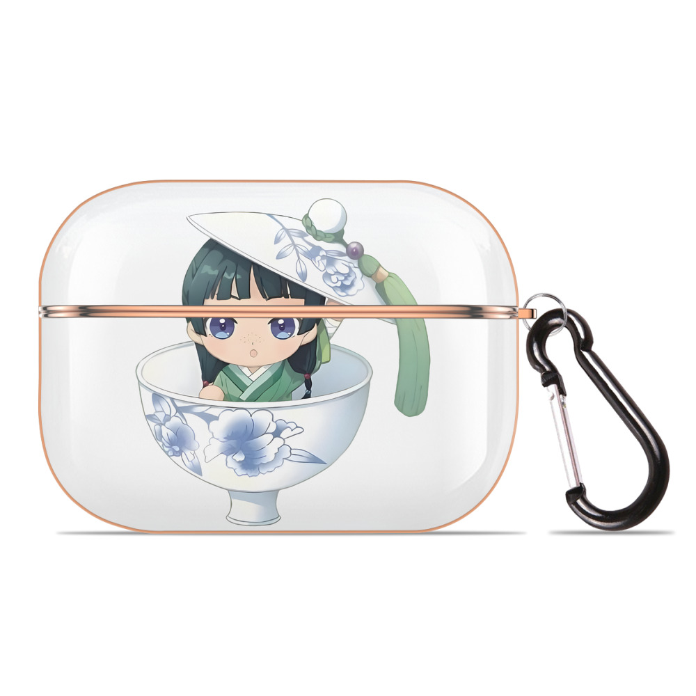 （画像用） 薬屋のひとりごと The Apothecary Diaries 【AirPods Pro用】ハードシェル保護ケース｜耐衝撃・防指紋・カラビナ付き商品仕様