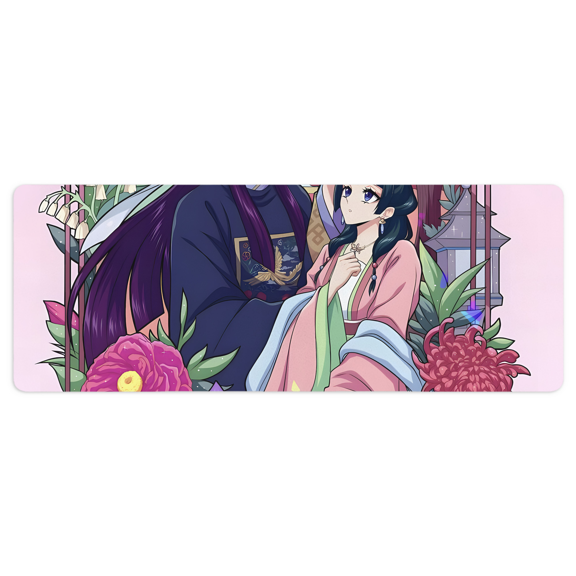 （画像用） 薬屋のひとりごと The Apothecary Diaries ステッチ加工 大判デスクマット／滑り止めマウスパッド