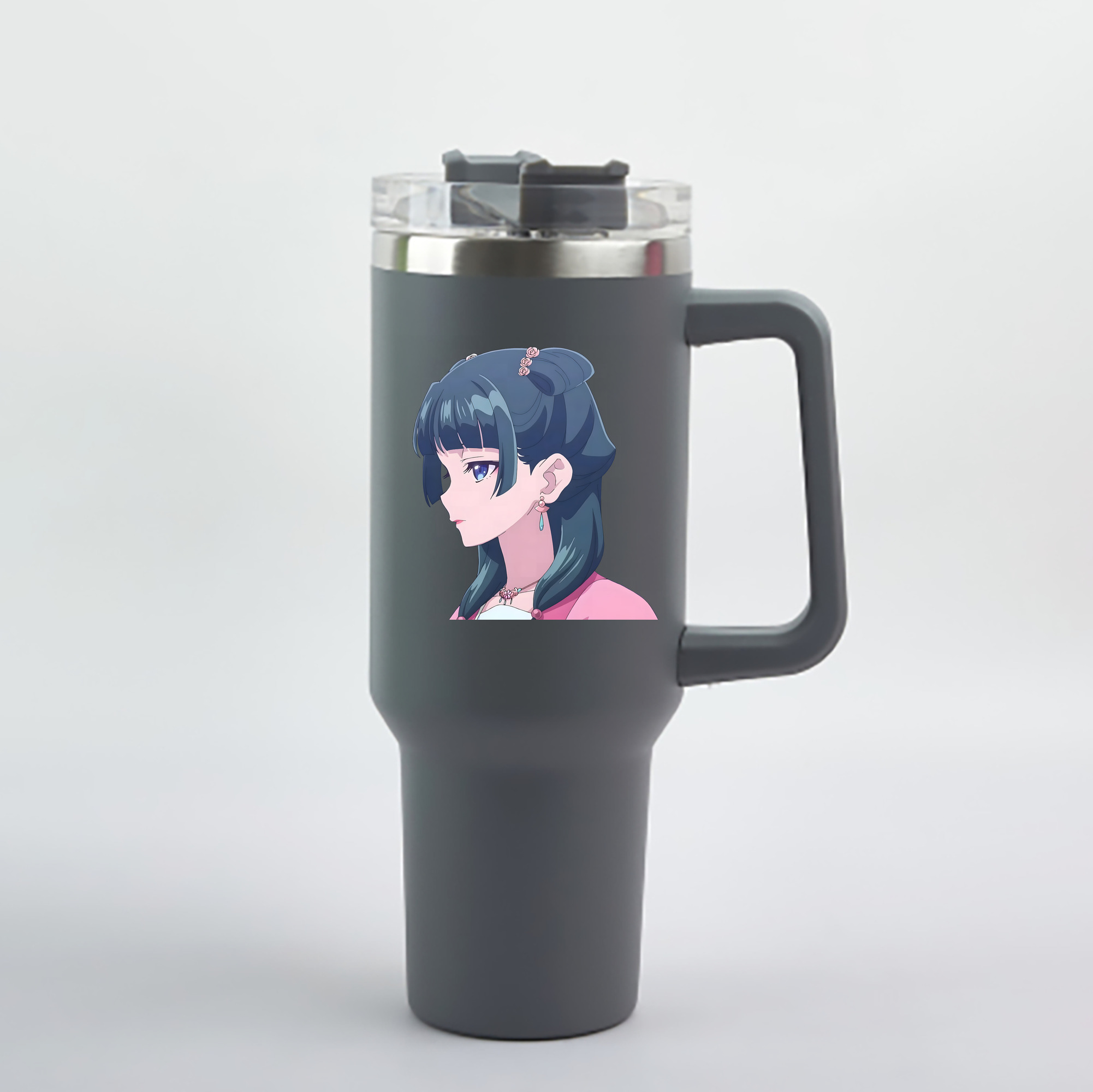 （画像用） 薬屋のひとりごと The Apothecary Diaries 1200mL車用タンブラー - クリスタルステッカー（プラスチックストロー付き）