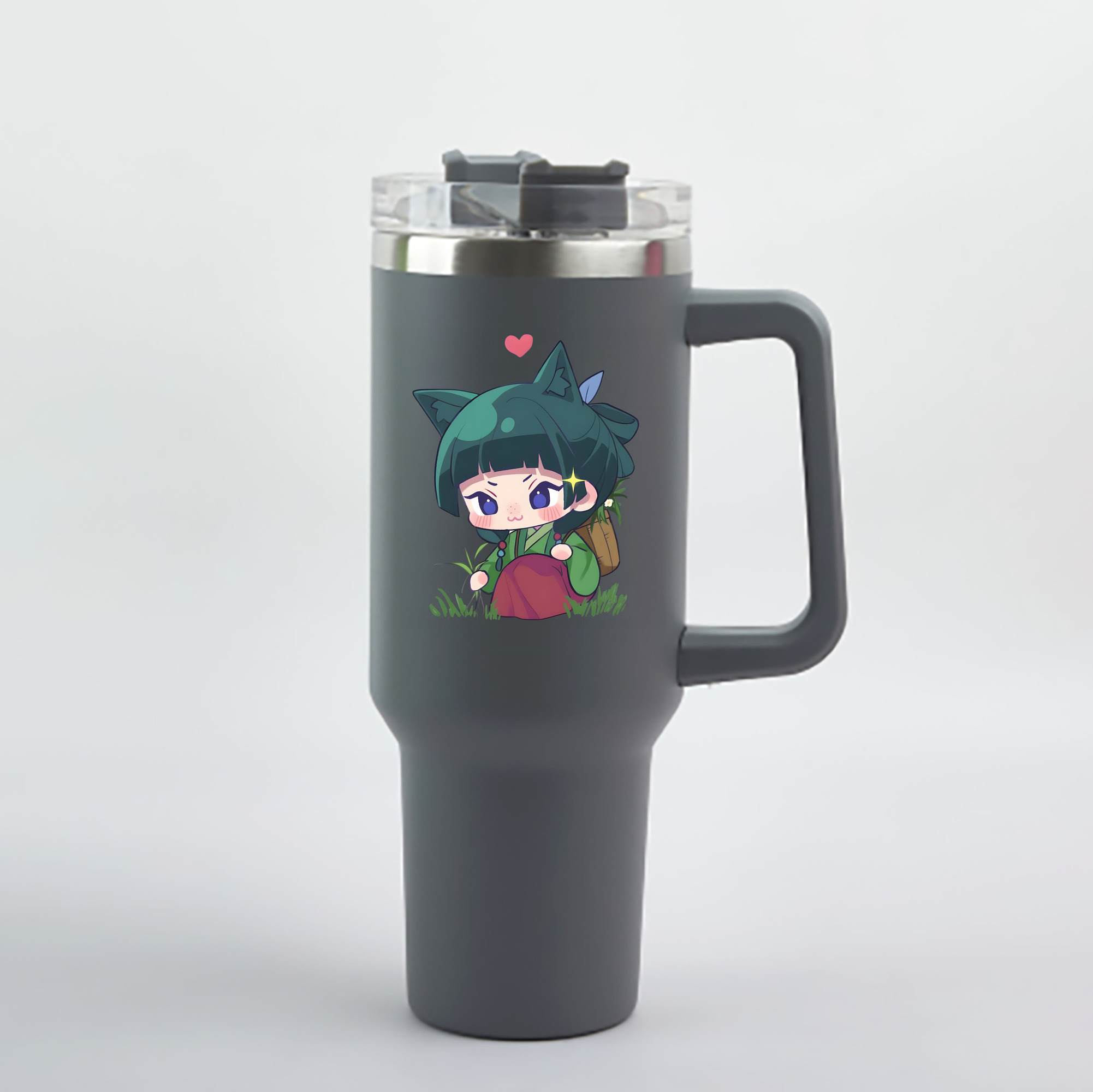 （画像用） 薬屋のひとりごと The Apothecary Diaries 1200mL車用タンブラー - クリスタルステッカー（プラスチックストロー付き）