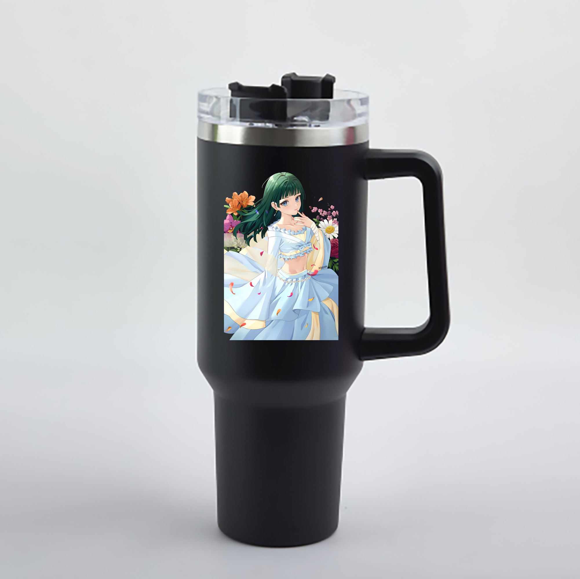 （画像用） 薬屋のひとりごと The Apothecary Diaries 1200mL車用タンブラー - クリスタルステッカー（プラスチックストロー付き）