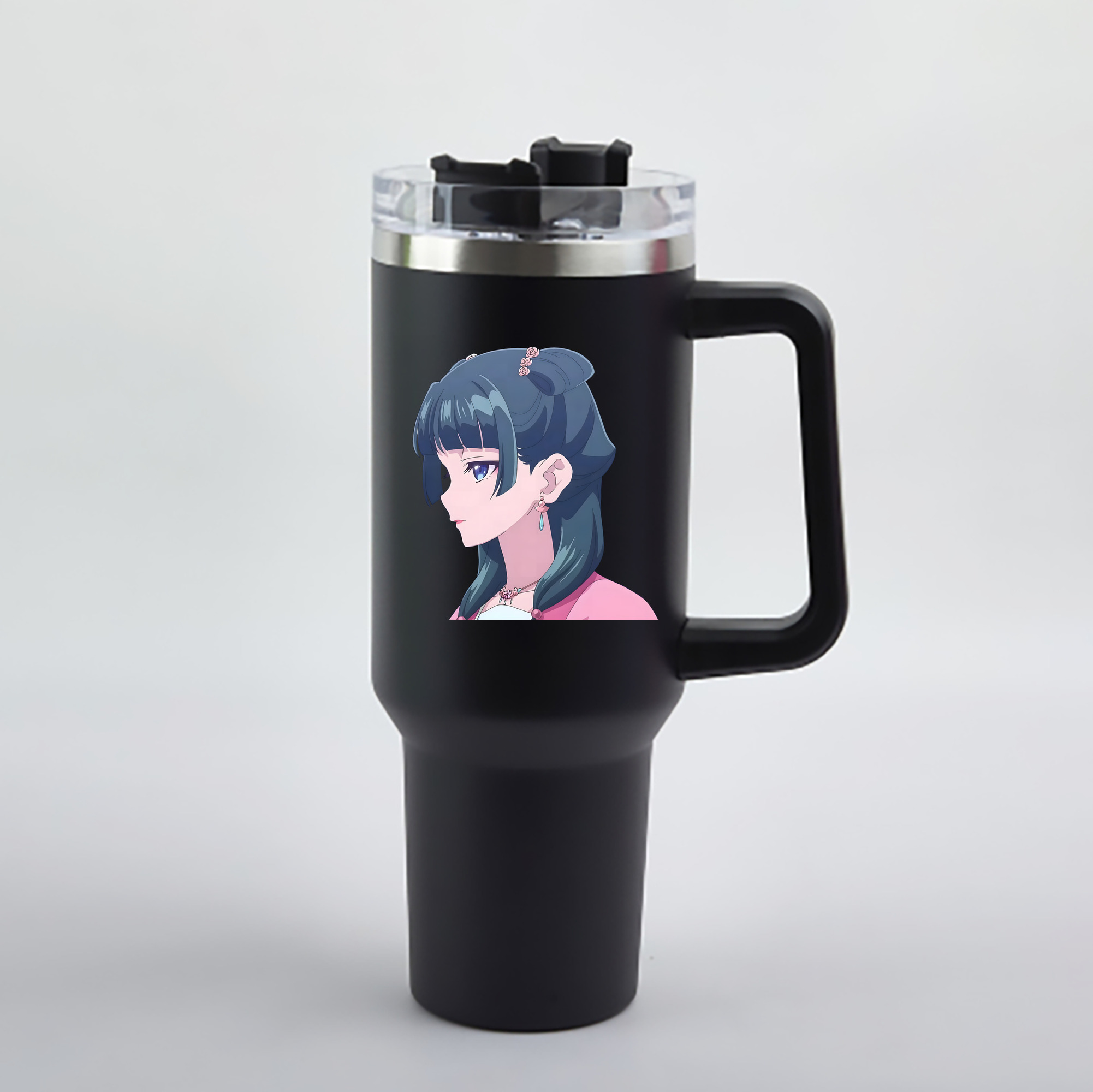 （画像用） 薬屋のひとりごと The Apothecary Diaries 1200mL車用タンブラー - クリスタルステッカー（プラスチックストロー付き）