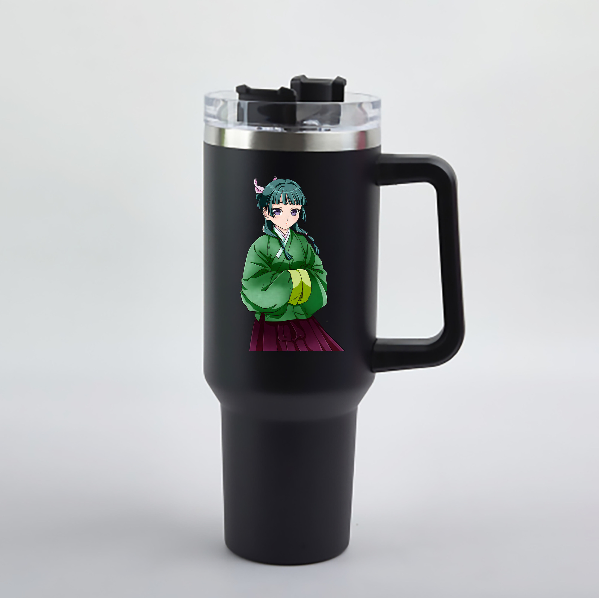（画像用） 薬屋のひとりごと The Apothecary Diaries 1200mL車用タンブラー - クリスタルステッカー（プラスチックストロー付き）