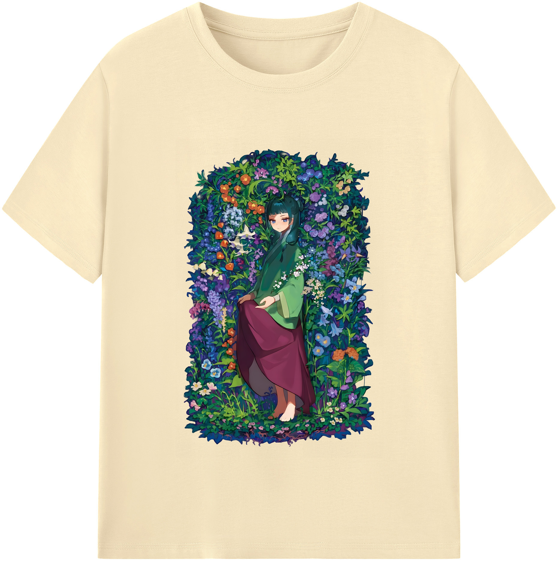 （画像用） 薬屋のひとりごと The Apothecary Diaries 綿100％半袖Tシャツ（フロントプリント）
