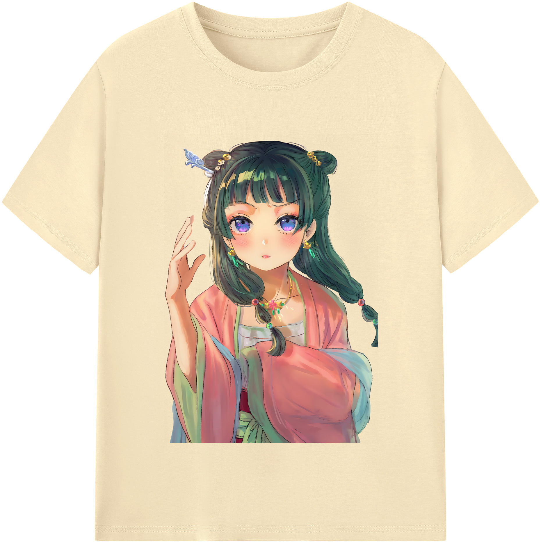 （画像用） 薬屋のひとりごと The Apothecary Diaries 綿100％半袖Tシャツ（フロントプリント）