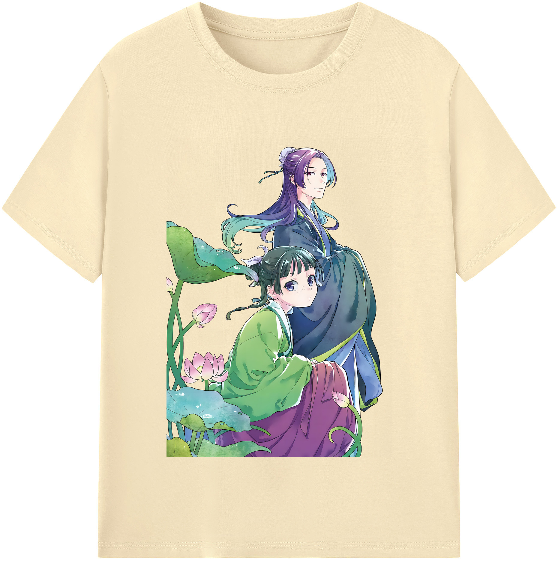 （画像用） 薬屋のひとりごと The Apothecary Diaries 綿100％半袖Tシャツ（フロントプリント）