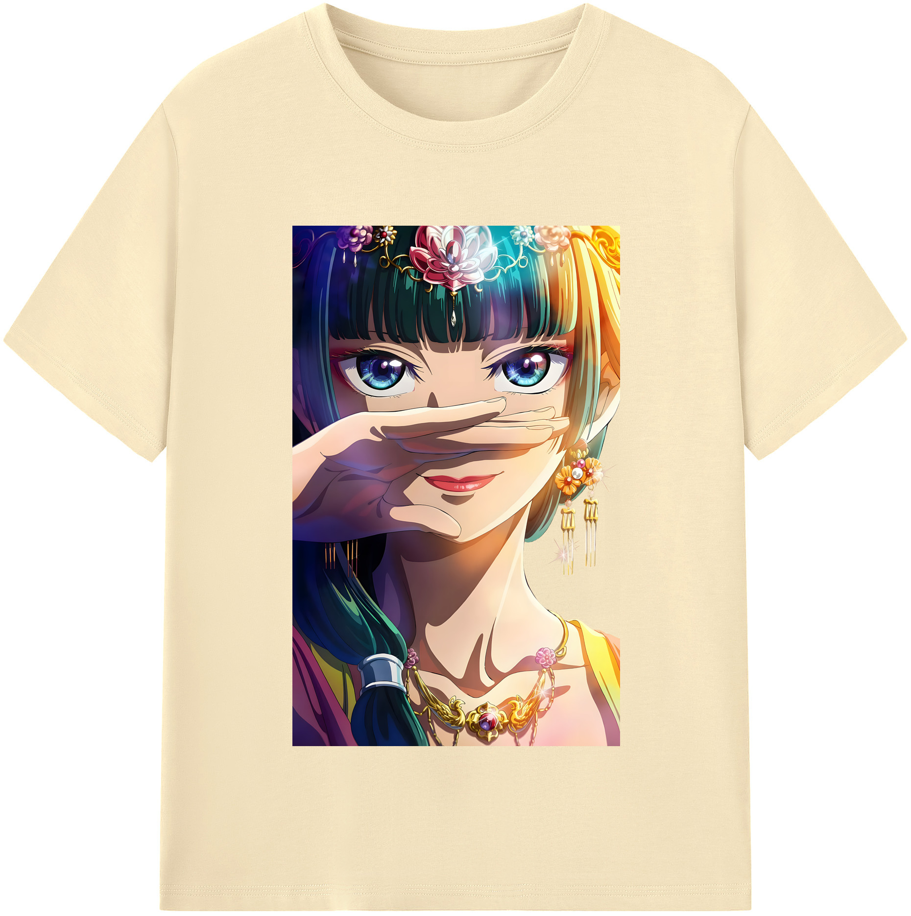 （画像用） 薬屋のひとりごと The Apothecary Diaries 綿100％半袖Tシャツ（フロントプリント）