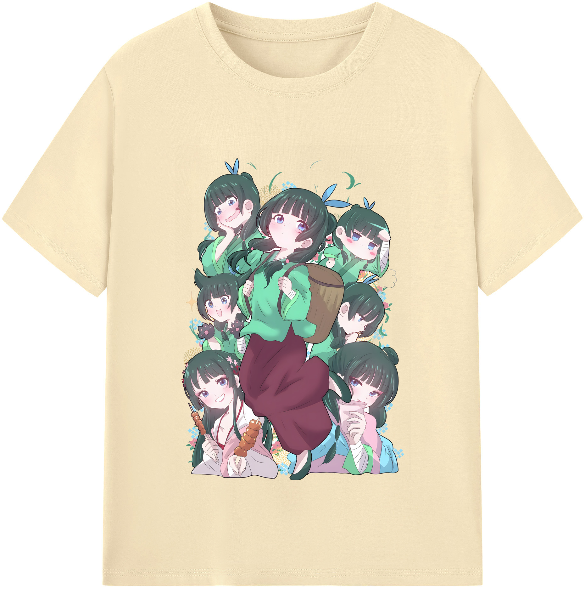 （画像用） 薬屋のひとりごと The Apothecary Diaries 綿100％半袖Tシャツ（フロントプリント）