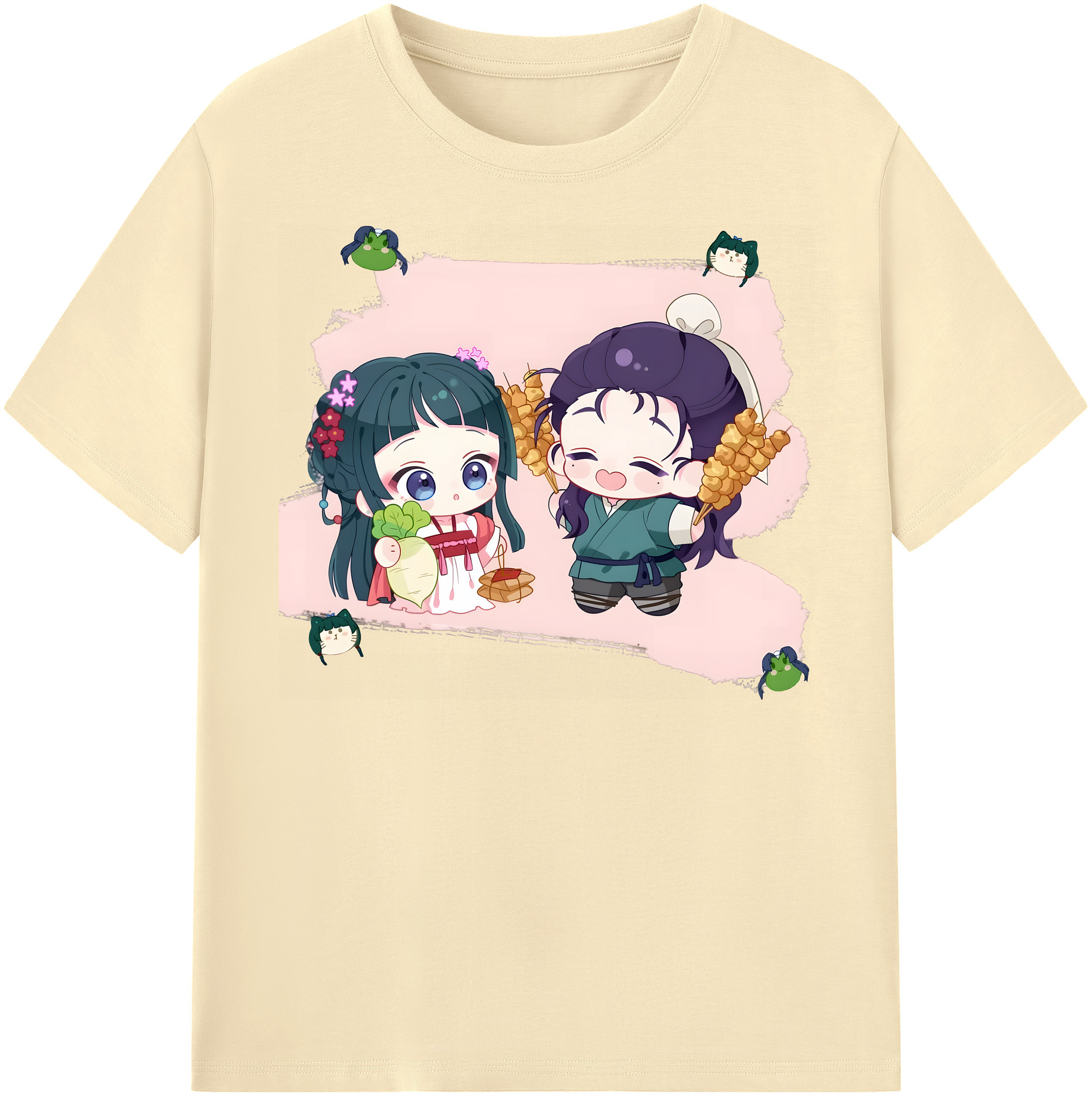 （画像用） 薬屋のひとりごと The Apothecary Diaries 綿100％半袖Tシャツ（フロントプリント）