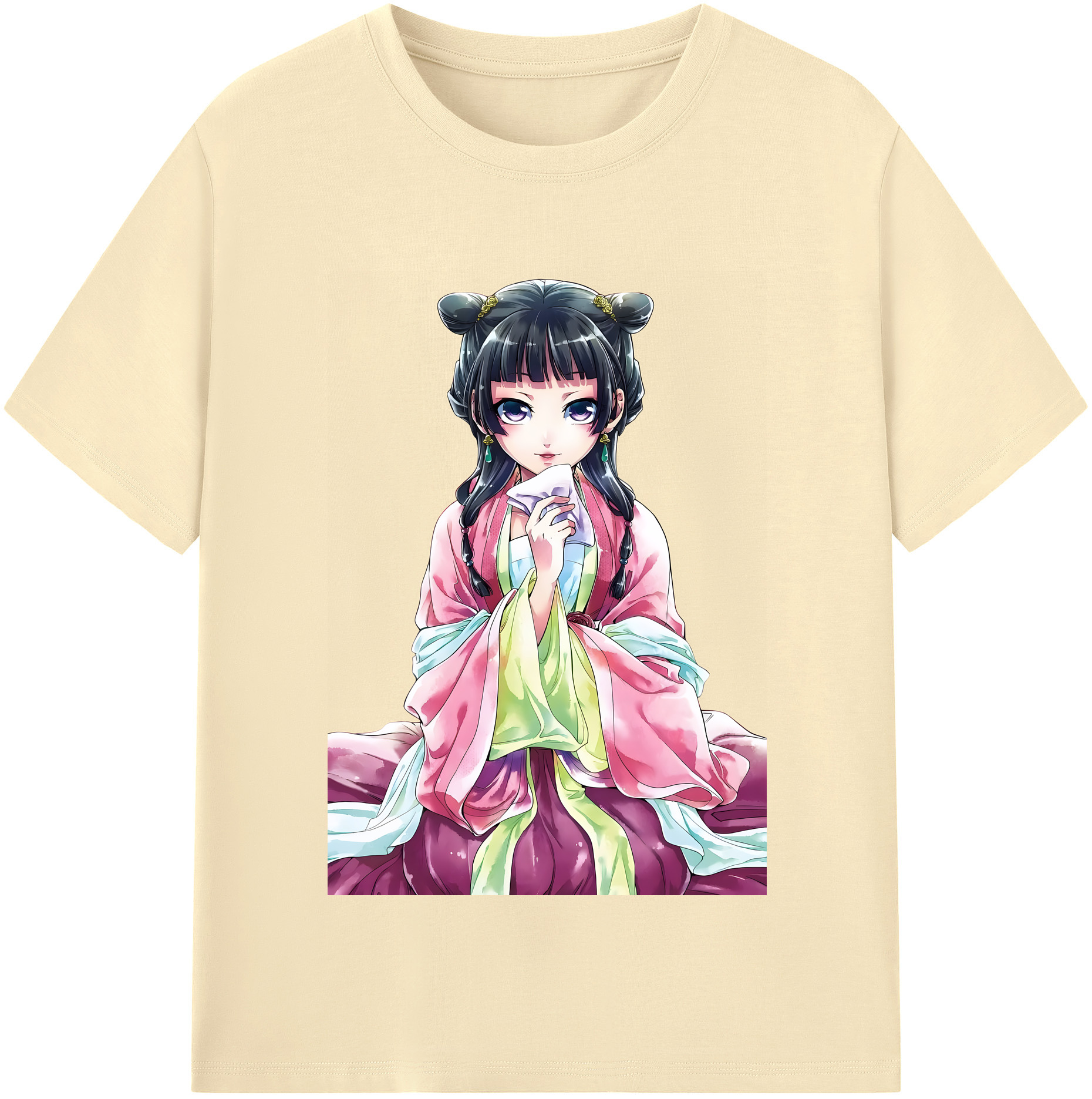 （画像用） 薬屋のひとりごと The Apothecary Diaries 綿100％半袖Tシャツ（フロントプリント）
