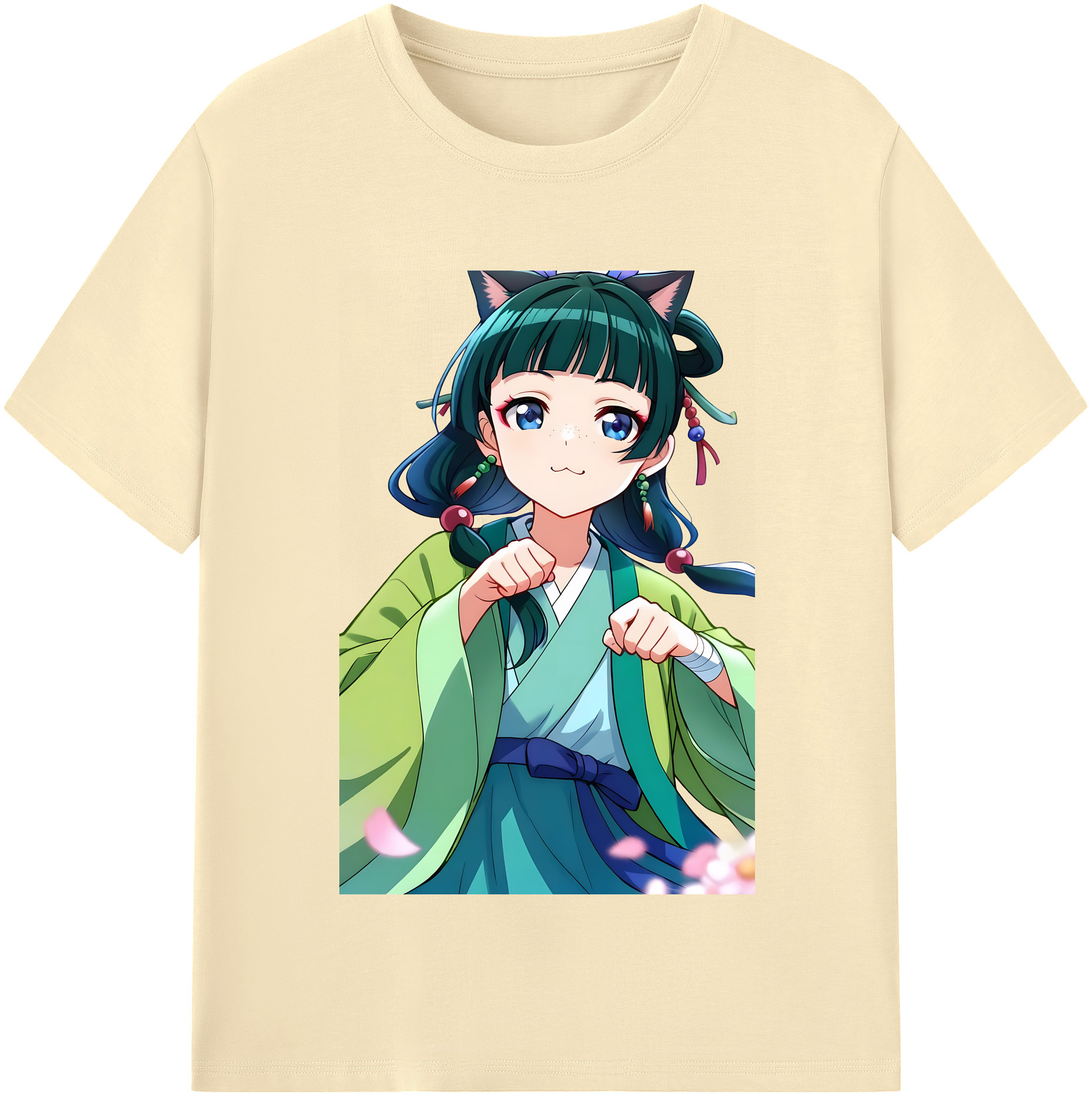 （画像用） 薬屋のひとりごと The Apothecary Diaries 綿100％半袖Tシャツ（フロントプリント）