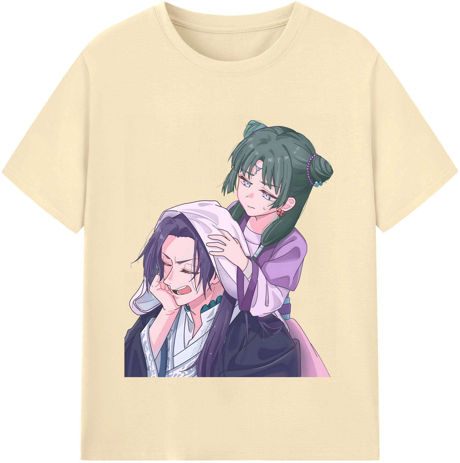 （画像用） 薬屋のひとりごと The Apothecary Diaries 綿100％半袖Tシャツ（フロントプリント）