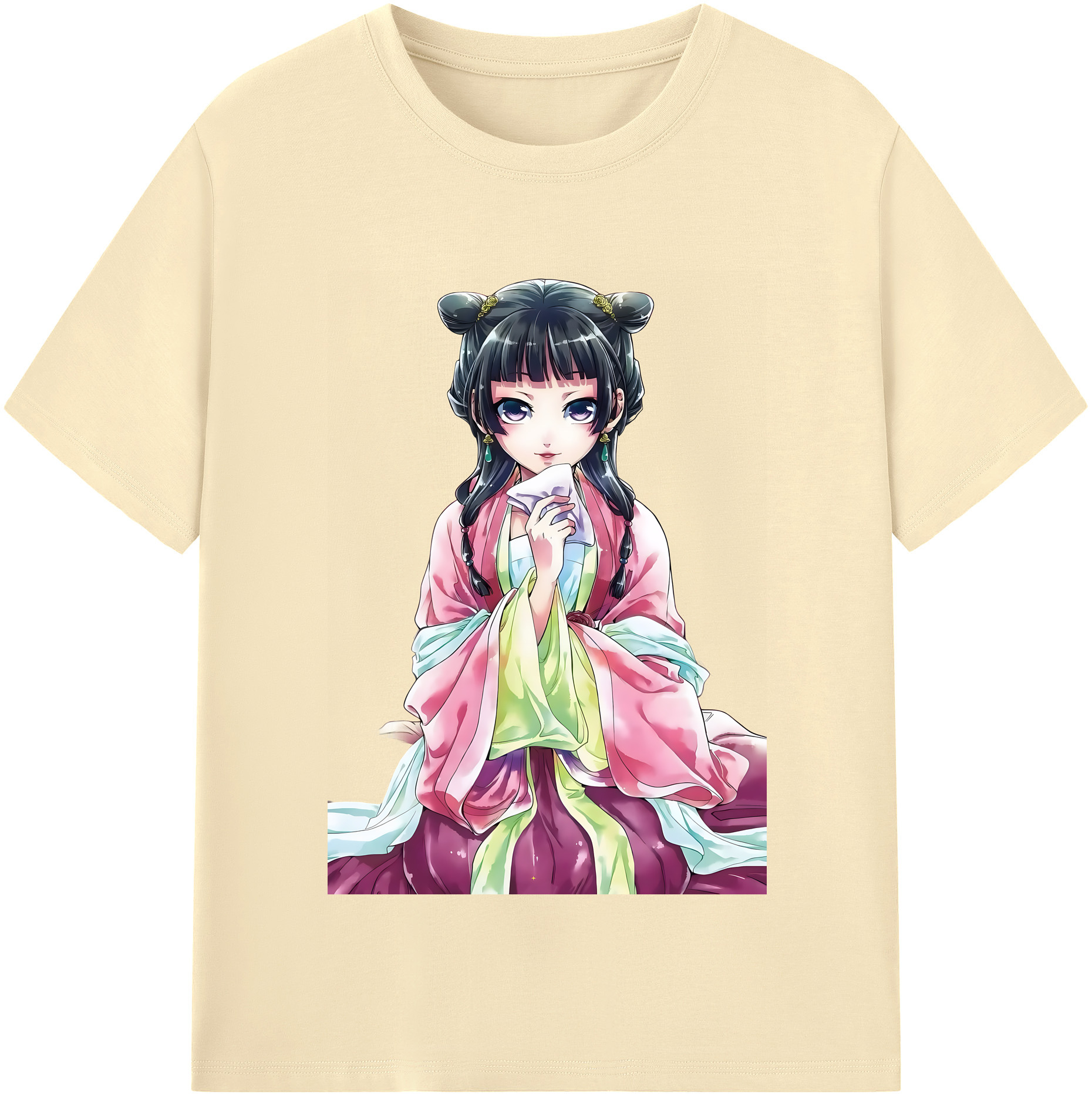 （画像用） 薬屋のひとりごと The Apothecary Diaries 綿100％半袖Tシャツ（フロントプリント）