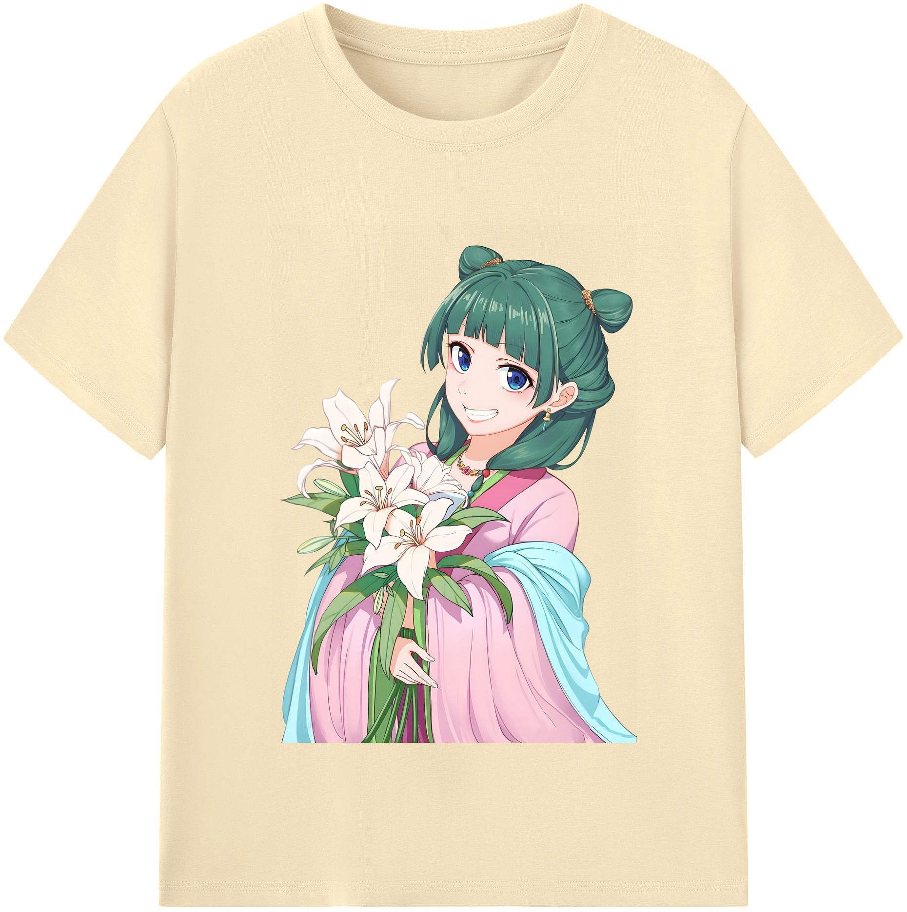 （画像用） 薬屋のひとりごと The Apothecary Diaries 綿100％半袖Tシャツ（フロントプリント）