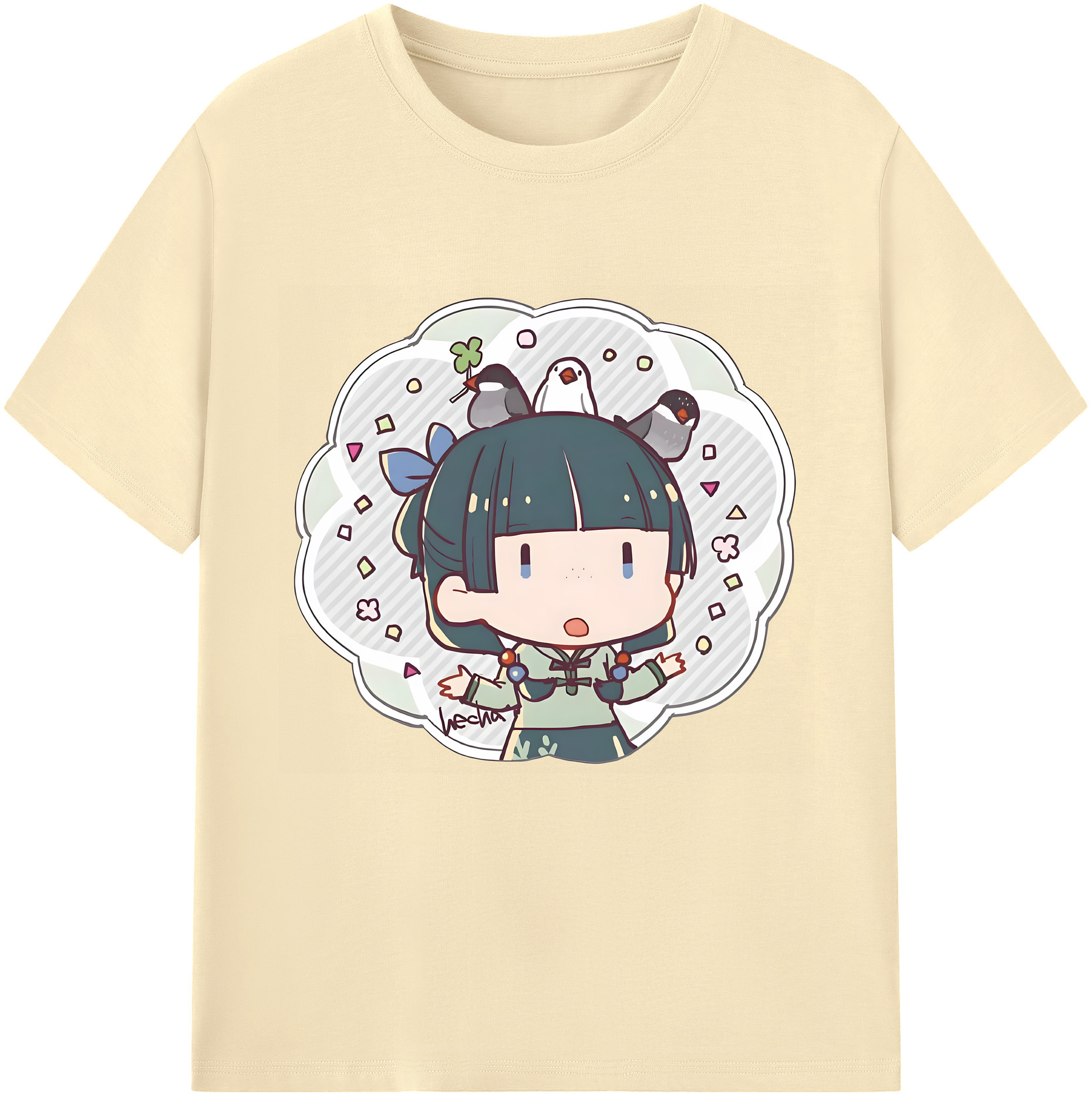（画像用） 薬屋のひとりごと The Apothecary Diaries 綿100％半袖Tシャツ（フロントプリント）