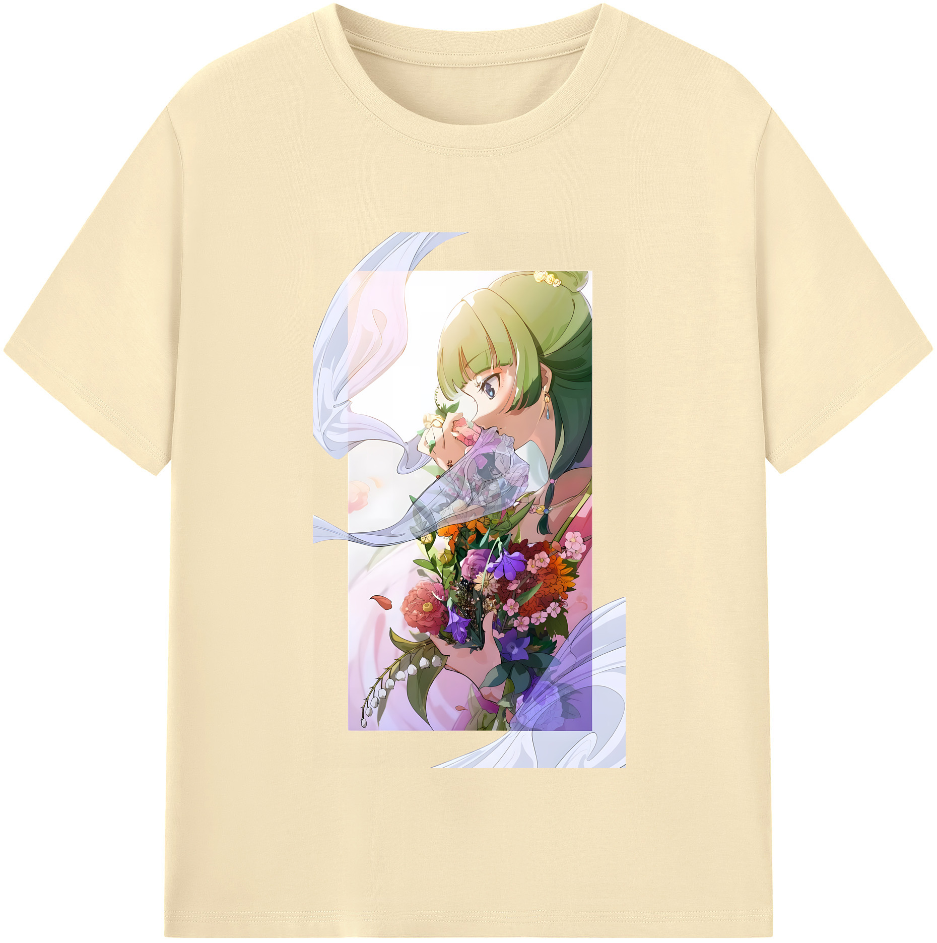 （画像用） 薬屋のひとりごと The Apothecary Diaries 綿100％半袖Tシャツ（フロントプリント）