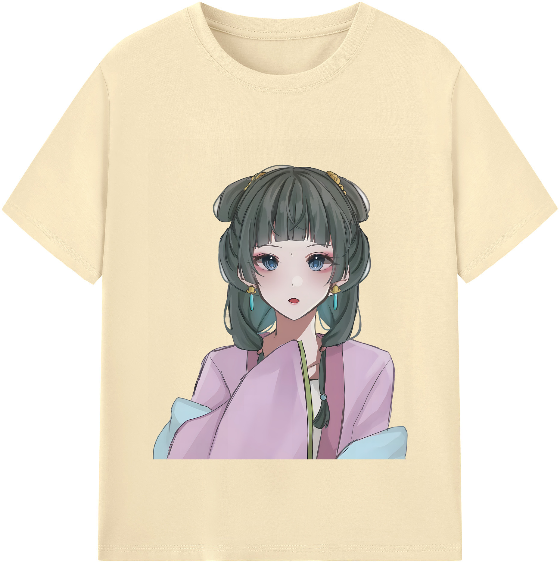 （画像用） 薬屋のひとりごと The Apothecary Diaries 綿100％半袖Tシャツ（フロントプリント）