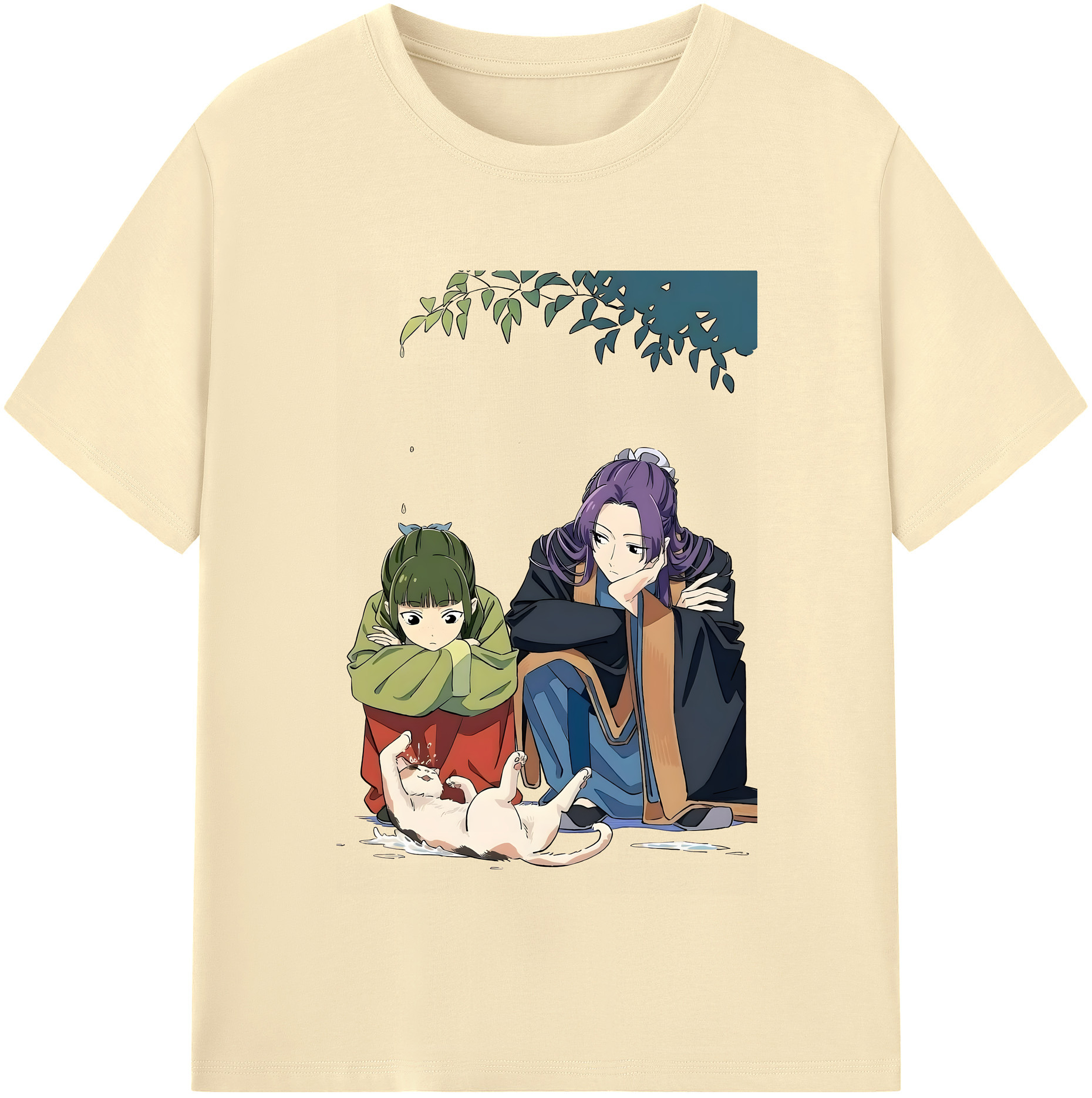 （画像用） 薬屋のひとりごと The Apothecary Diaries 綿100％半袖Tシャツ（フロントプリント）
