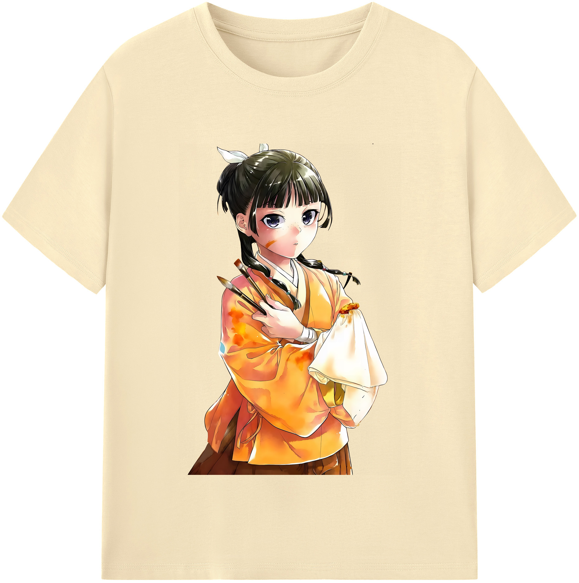（画像用） 薬屋のひとりごと The Apothecary Diaries 綿100％半袖Tシャツ（フロントプリント）