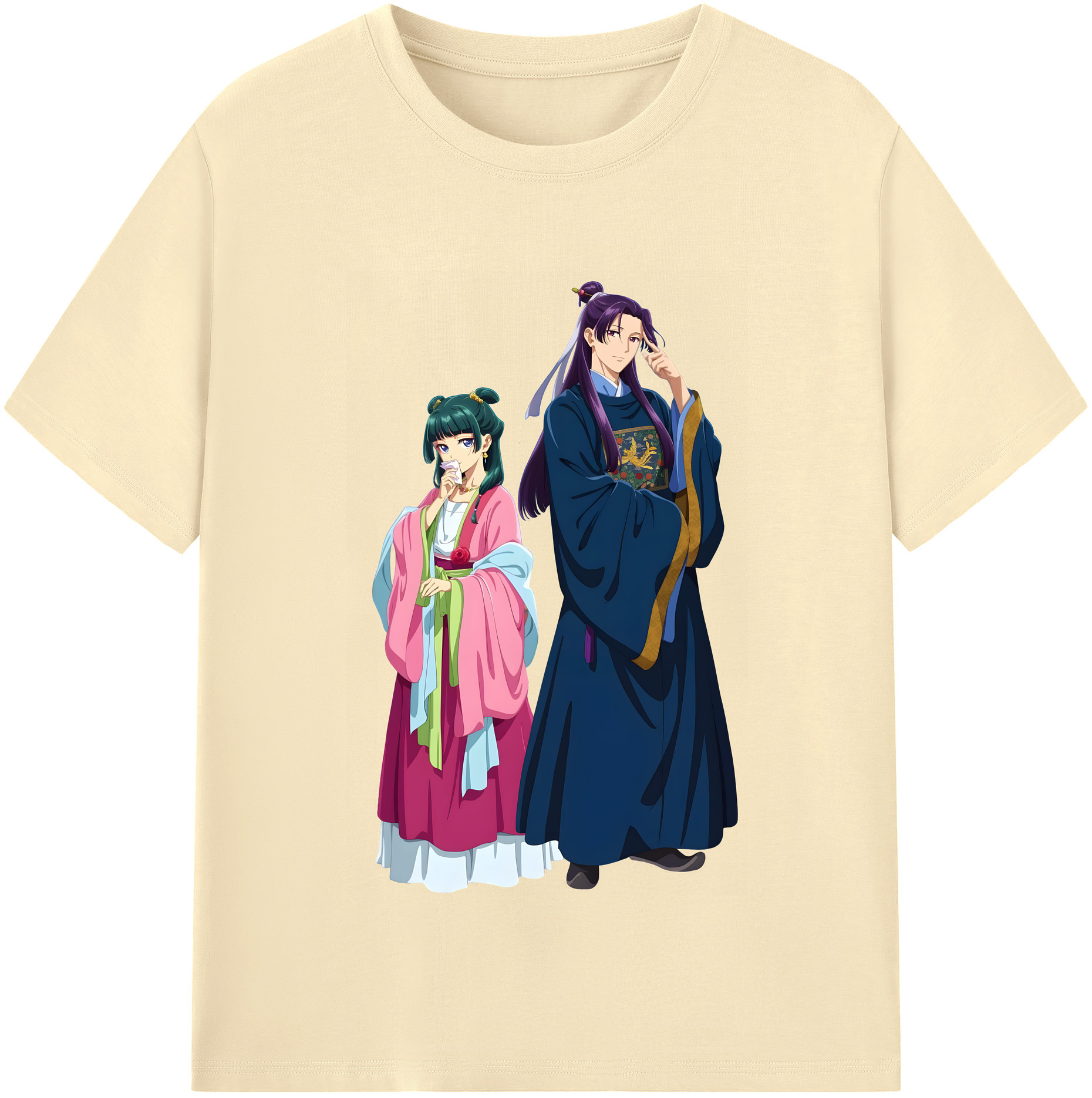 （画像用） 薬屋のひとりごと The Apothecary Diaries 綿100％半袖Tシャツ（フロントプリント）